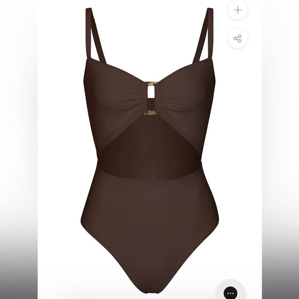 Anemos Brown One-Piece Swimsuit